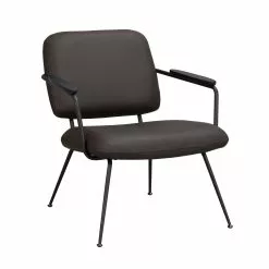 Rowico AB PRESCOTT Nojatuoli Nahkaverhoilulla -säilytyshuonekalukauppa Presscott tuoli ruskea 120111 1