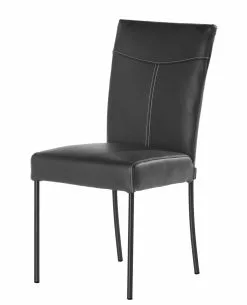 Pohjanmaan Kaluste Oy PYRY Tuoli -säilytyshuonekalukauppa Pyry tuoli SoftAntique nahka musta efektitikkaus jpeg