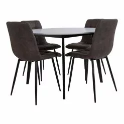 House Nordic ApS RIMINI/TORINO 4 Hengen Pyöreä Ruokailuryhmä