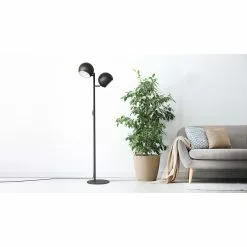 Valaisin Grönlund Oy ROUND DOUBLE Lattiavalaisin 145 Cm -säilytyshuonekalukauppa Round Double lattiavalaisin milj