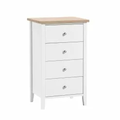 AS Jumek Export Oü SAARA Lipasto 47 Cm Korkea -säilytyshuonekalukauppa Saara lipasto 4ltk kapea tammi 1