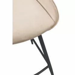 Rowico AB SIERRA Baarituoli Samettiverhoilulla -säilytyshuonekalukauppa Sierra baarituoli beige 4 detalj