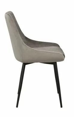 Rowico AB SIERRA Tuoli Samettiverhoilulla -säilytyshuonekalukauppa Sierra tuoli harmaa 3