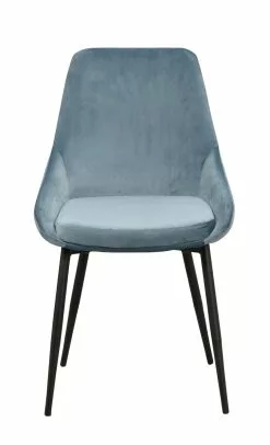 Rowico AB SIERRA Tuoli Samettiverhoilulla -säilytyshuonekalukauppa Sierra tuoli sininen 1
