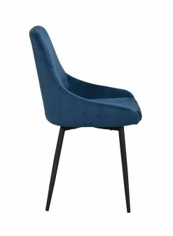 Rowico AB SIERRA Tuoli Samettiverhoilulla -säilytyshuonekalukauppa Sierra tuoli tummansininen 3
