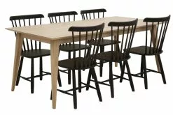 Pohjanmaan Kaluste Oy STADEN Ruokapöytä Tammi 180 X 100 Cm -säilytyshuonekalukauppa Staden poyta 180x100 Nordic Enni tuolit Smoked