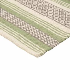 Mattokymppi Oy SUVI Puuvillamatto -säilytyshuonekalukauppa Suvi matto vihrea kulma