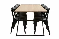 Anttiina Oy SWING/AMI 6 Hengen Ruokailuryhmä Metallijalalla 12 Anttiina Oy SWING/AMI 6 Hengen Ruokailuryhmä Metallijalalla -säilytyshuonekalukauppa Swing Ami rr 1 6 koivu musta 3