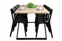 Anttiina Oy SWING/AMI 6 Hengen Ruokailuryhmä Metallijalalla 14 Anttiina Oy SWING/AMI 6 Hengen Ruokailuryhmä Metallijalalla -säilytyshuonekalukauppa Swing Ami rr 1 6 koivu musta 5