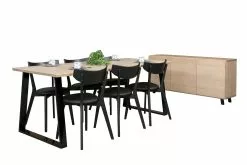 Anttiina Oy SWING/AMI 6 Hengen Ruokailuryhmä Metallijalalla 15 Anttiina Oy SWING/AMI 6 Hengen Ruokailuryhmä Metallijalalla -säilytyshuonekalukauppa Swing Ami rr 1 6 koivu musta 6