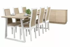 Anttiina Oy SWING/POHJOLA 6 Hengen Ruokailuryhmä 16 Anttiina Oy SWING/POHJOLA 6 Hengen Ruokailuryhmä -säilytyshuonekalukauppa Swing Pohjola rr 1 6 koivu valkoinen 4