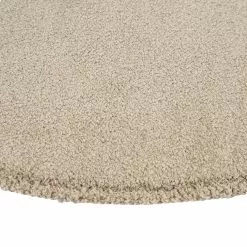 Mattokymppi Oy USVA Nukkamatto Pyöreä -säilytyshuonekalukauppa Usva matto beige kulma pyorea