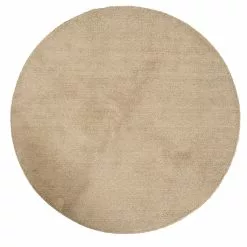 Mattokymppi Oy USVA Nukkamatto Pyöreä -säilytyshuonekalukauppa Usva matto beige kuosi pyorea