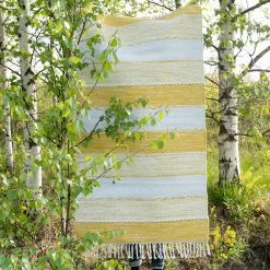 Mattokymppi Oy VALSSI Puuvillamatto 24 Mattokymppi Oy VALSSI Puuvillamatto -säilytyshuonekalukauppa Valssi puuvillamatto keltainen fiilis 2