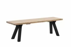 Vilbel Ou VENLA Penkki Puujaloilla -säilytyshuonekalukauppa Venla penkki 150cm antiikki puujalat musta