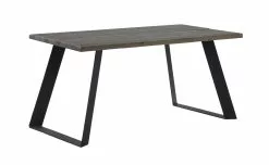 Vilbel Ou VENLA Lankkupöytä Vinoilla Metallijaloilla -säilytyshuonekalukauppa Venla poyta 150cm harmaa metallijalat vino musta