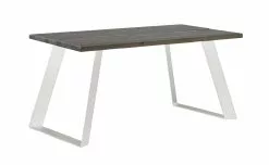 Vilbel Ou VENLA Lankkupöytä Vinoilla Metallijaloilla -säilytyshuonekalukauppa Venla poyta 150cm harmaa metallijalat vino valkoinen