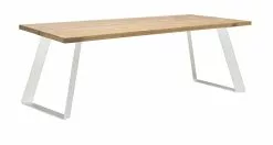 Vilbel Ou VENLA Lankkupöytä Vinoilla Metallijaloilla -säilytyshuonekalukauppa Venla poyta 200cm antiikki metallijalat vino valkoinen