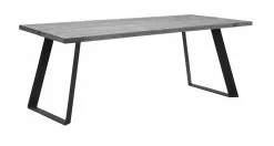 Vilbel Ou VENLA Lankkupöytä Vinoilla Metallijaloilla -säilytyshuonekalukauppa Venla poyta 200cm harmaa metallijalat vino musta