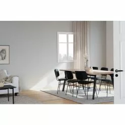 Rowico AB WINNIPEG Ruokapöytä 200 X 100 Cm -säilytyshuonekalukauppa Winnipeg rr poyta 200x100 valkotammi musta 119840 Brent tuolit miljoo