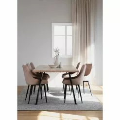 Rowico AB WINNIPEG Ruokapöytä 200 X 100 Cm -säilytyshuonekalukauppa Winnipeg rr poyta 200x100 valkotammi musta 119840 Sierra tuolit miljoo