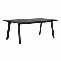 Rowico AB WINNIPEG Ruokapöytä 200 X 100 Cm -säilytyshuonekalukauppa Winnipeg poyta musta 119842 1