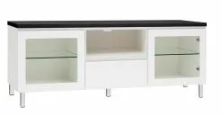 Leo-Matti Ojala Oy VIIVA Tv-taso 137 Cm NO 19 22 Leo-Matti Ojala Oy VIIVA Tv-taso 137 Cm NO 19 -säilytyshuonekalukauppa viiva tv 137 lasiovet avo ltk metallijalat musta