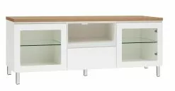 Leo-Matti Ojala Oy VIIVA Tv-taso 137 Cm NO 19 37 Leo-Matti Ojala Oy VIIVA Tv-taso 137 Cm NO 19 -säilytyshuonekalukauppa viiva tv 137 lasiovet avo ltk metallijalat tammi