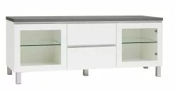 Leo-Matti Ojala Oy VIIVA Tv-taso 137 Cm NO 14 -säilytyshuonekalukauppa viiva tv 137 lasiovet ltk alumiinijalat antrasiitti