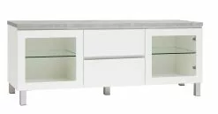 Leo-Matti Ojala Oy VIIVA Tv-taso 137 Cm NO 14 -säilytyshuonekalukauppa viiva tv 137 lasiovet ltk alumiinijalat harmaa