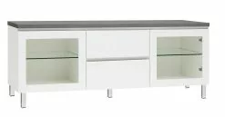 Leo-Matti Ojala Oy VIIVA Tv-taso 137 Cm NO 14 -säilytyshuonekalukauppa viiva tv 137 lasiovet ltk metallijalat antrasiitti