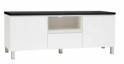 Leo-Matti Ojala Oy VIIVA Tv-taso 137 Cm NO 18 -säilytyshuonekalukauppa viiva tv 137 puuovet avo ltk alumiinijalat musta