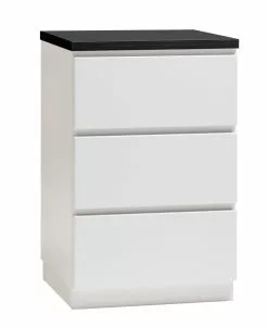 Leo-Matti Ojala Oy VIIVA Lipasto 46 Cm Matala -säilytyshuonekalukauppa viiva lipasto kapea 3ltk sokkeli musta