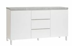 Leo-Matti Ojala Oy VIIVA Senkki 137 Cm Matala -säilytyshuonekalukauppa viiva senkki 2 3 metallijalat harmaa