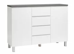 Leo-Matti Ojala Oy VIIVA Senkki 137 Cm Korkea -säilytyshuonekalukauppa viiva senkki 2 4 alumiinijalat antrasiitti