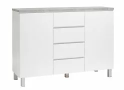 Leo-Matti Ojala Oy VIIVA Senkki 137 Cm Korkea -säilytyshuonekalukauppa viiva senkki 2 4 alumiinijalat harmaa