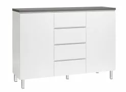 Leo-Matti Ojala Oy VIIVA Senkki 137 Cm Korkea -säilytyshuonekalukauppa viiva senkki 2 4 metallijalat antrasiitti