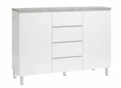 Leo-Matti Ojala Oy VIIVA Senkki 137 Cm Korkea -säilytyshuonekalukauppa viiva senkki 2 4 metallijalat harmaa