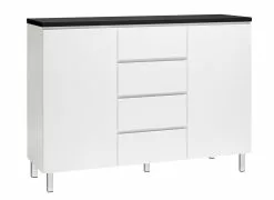 Leo-Matti Ojala Oy VIIVA Senkki 137 Cm Korkea -säilytyshuonekalukauppa viiva senkki 2 4 metallijalat musta