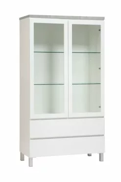 Leo-Matti Ojala Oy VIIVA Vitriini 92 Cm 27 Leo-Matti Ojala Oy VIIVA Vitriini 92 Cm -säilytyshuonekalukauppa viiva vitriini alumiinijalat harmaa