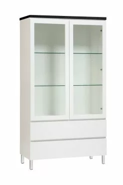 Leo-Matti Ojala Oy VIIVA Vitriini 92 Cm 34 Leo-Matti Ojala Oy VIIVA Vitriini 92 Cm -säilytyshuonekalukauppa viiva vitriini metallijalat musta